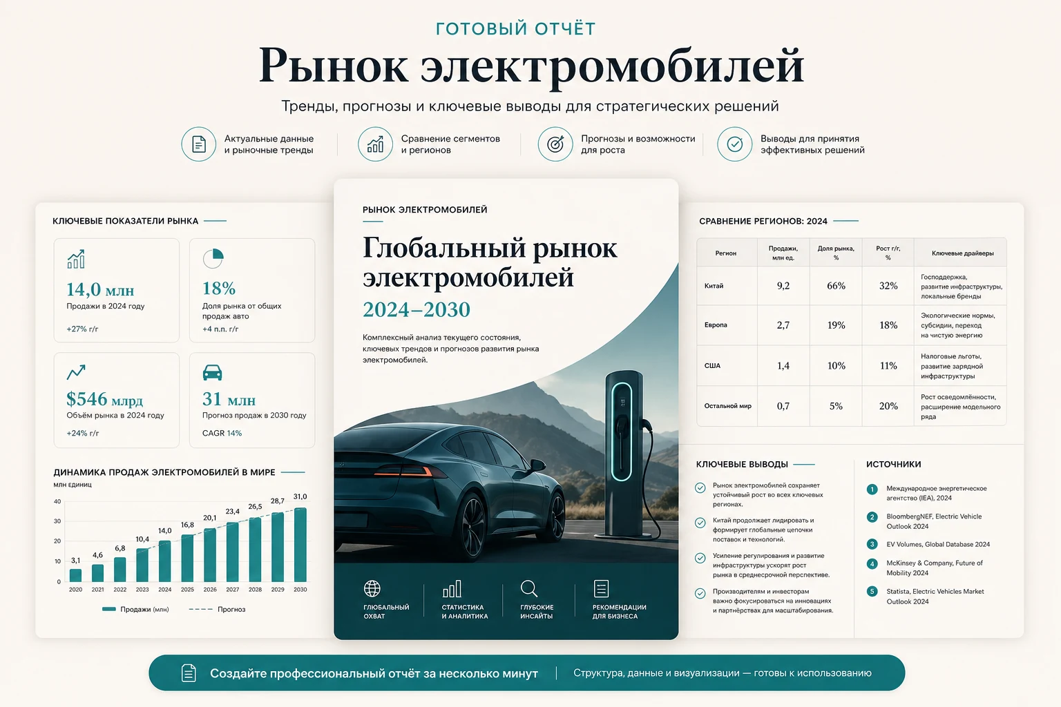 Интерфейс Perplexity для задачи: подготовка структурированного аналитического отчёта