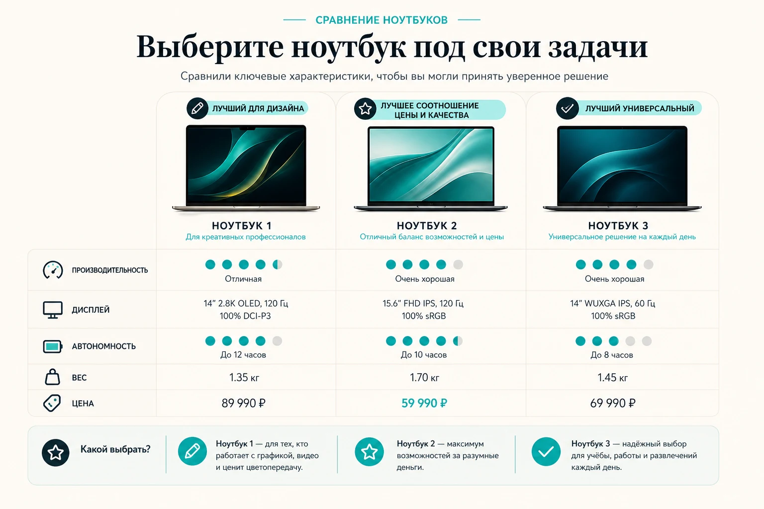 Интерфейс Perplexity для задачи: сравнение товаров по одинаковым критериям
